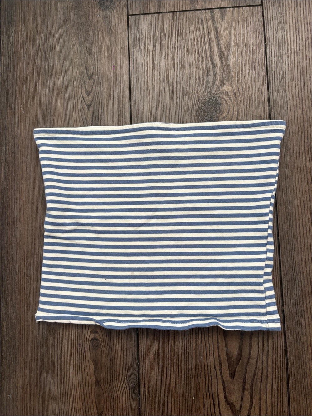 Edikted Striped Blue and White tube top